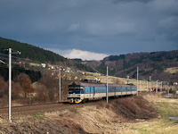 The ČD 460 025-0 seen between Vsetn and Jablunka