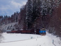 The ČD Cargo 753 766-5 seen hauling a freight train between Nov Losiny and Brann