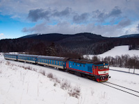 The ČD 749 265-5 seen between Ostružn and Brann