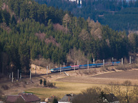 The ZSSK 350  005-5 seen between Brezov nad Svitavou-Dlouh and Brezov nad Svitavou