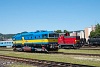 A ČSD 750 182-8 Retró-Búvár és a T466 0254 Pielstick Pozsony rendező állomáson