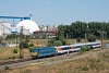 A MÁV Zrt. 630 016 Kaposszentjakab és Kaposvár között a BVmot 001 pályaszámú InterCity motorvonatot húzva (434 001 <q>Varga László</q>)
