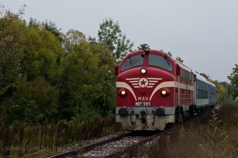 A MÁV-Rail Tours M61 001 Nagypeterd és Szigetvár között fotó