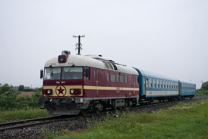 A MÁV-Rail Tours MDa 3017 Nagypeterd és Szigetvár között fotó