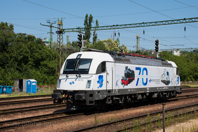 A PKP Cargo 183 719 pályaszámú ES64U4 Kelenföld állomáson fotó
