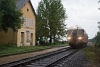 A MÁV-Rail Tours ABbmot 610 Sumony állomáson a Szentlőrinc-Sellye vasútvonalon, a Pécsi Retróhétvégén