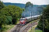 A MÁV-START M62 127 Badacsonytomaj állomáson a Saxonia gyorsvonattal