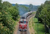 A MÁV-START M62 127 Badacsonytomaj állomáson a Saxonia gyorsvonattal
