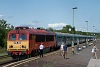 A MÁV-START 418 301 vonatfűtési generátorként Zánka-Köveskál állomáson