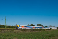 A MÁV-START Bmxtz 001 Ecser és Rákoskert között (tolta a 434 003)