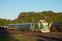 A MÁV-Rail Tours M43 1001 Villány állomáson, a Pécsi Retróhétvége vasárnapján