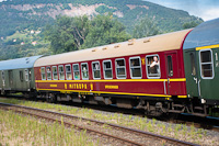 Bautzeni MITROPA étkezőkocsi a Saxonia gyorsvonattal a 2024-es balatoni Retró Hétvégén