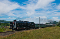 A MÁV-Rail Tours 424 247 Uzsabánya alsó és Lesencetomaj között