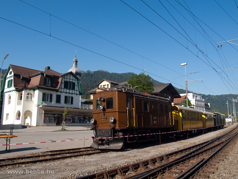 The Ge 2/4 222 at Ilanz photo