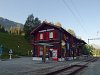 Valendas-Sagogn station in the morning