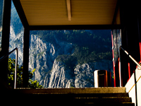 The view from the subway at Felsberg station