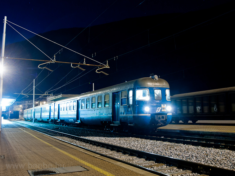 An FS ALe 803 trainset seen at Tirano station photo