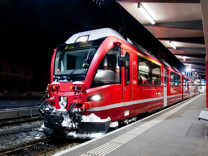 The Rhtische Bahn ABe 8/12 3510 seen at Tirano photo