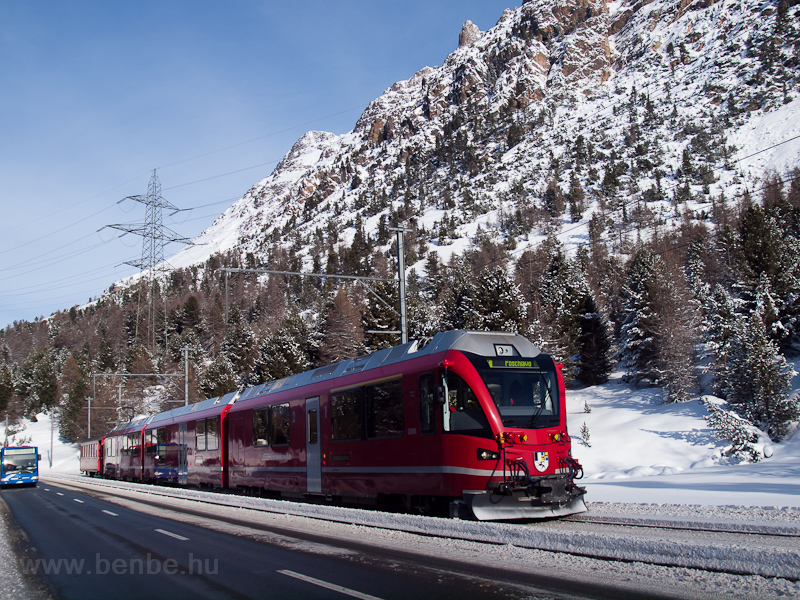 A Rhtische Bahn ABe 8/12 3508 Morteratsch s Bernina Suot kztt fot