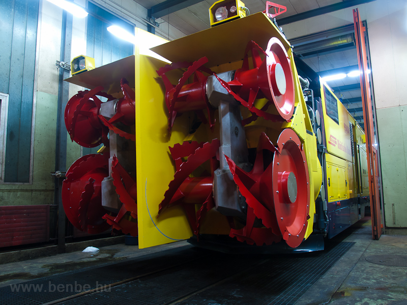 The new Bernina rotary snow-plough at Poschiavo photo