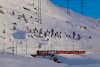 A Rhätische Bahn ABe 4/4<sup>III</sup> 55 és 51 Ospizio Bernina és Bernina Lagalb között