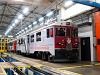 A Rhätische Bahn ABe 4/4<sup>III</sup> 55 és 51 Poschiavo állomáson