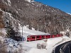 The Rhtische Bahn ABe 8/12 3511 seen between Susch and Zernez