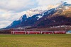 An unidentified RhB Be 4/4 trainset seen between Malans and Landquart