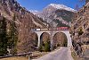 The RhB Ge 6/6<sup>II</sup> 706 on the Albula-III viadukt