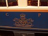 The insignia on the side of an Alpine Classic Pullman Car