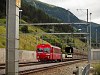 Az RhB ABt 1702 plyaszm kis vezrlőkocsi autszllt vonattal a Vereina-bzisalagt kzelben Sagliainsban