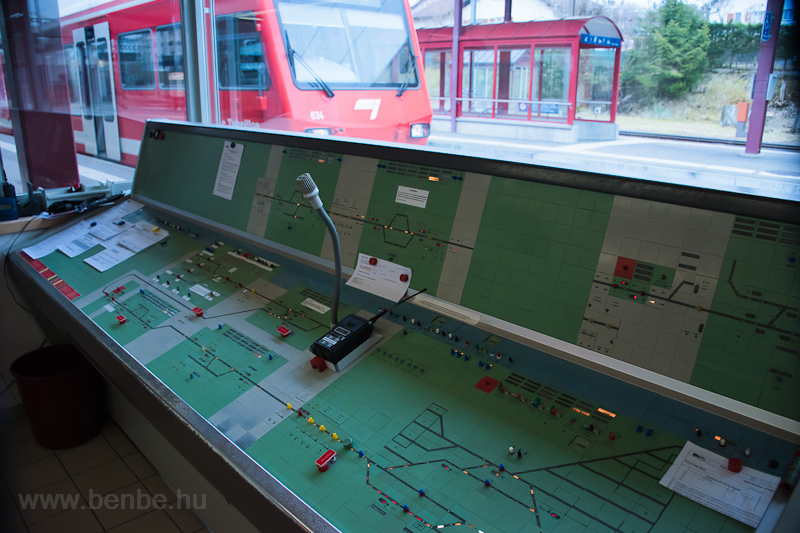 The interlocking system of Saignelgier station photo