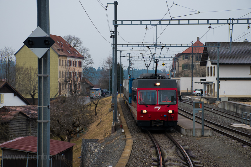 The CJ Be 4/4 616 seen at L photo