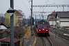 The CJ Be 4/4 616 seen at Les Bois station of the Chemin de fer de Jura