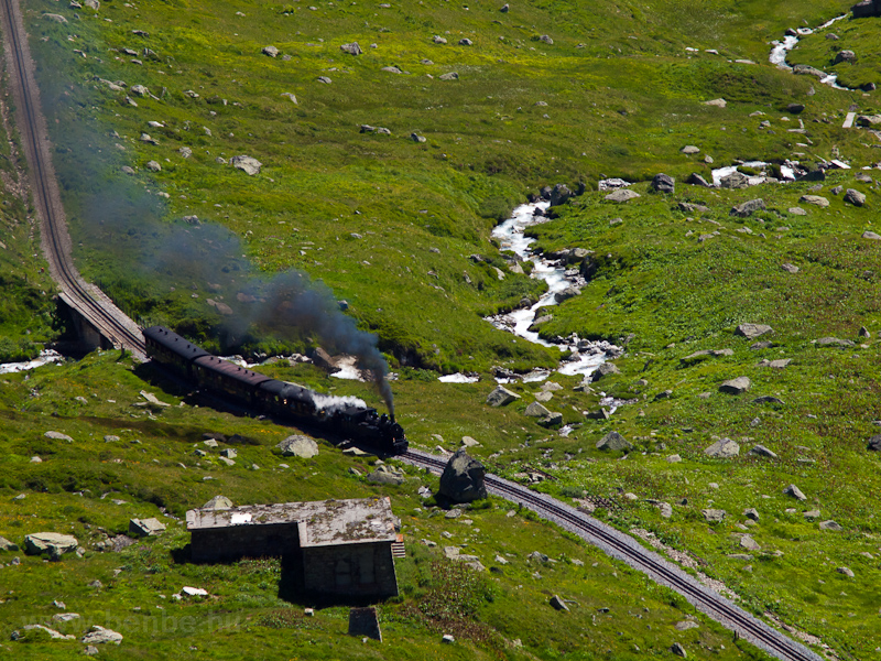 A Dampfbahn Furka Bergstrecke HG 3/4 1 Tiefenbach s Furka kztt fot