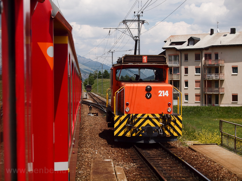 A Rhtische Bahn Ge 3/3 214 Samedan llomson fot