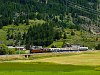 The Rhtische Bahn (RhB) Ge 4/6 353 and the Ge 6/6<sup>I</sup> 415 seen between Carolina and Zernez