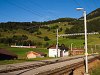 The Matterhorn-Gotthardbahn Deh 4/4<sup>I</sup> 53 seen between Momp Tujetsch and Segnas