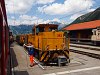 A Rhätische Bahn (RhB) Gmf 4/4 242 Pontresina/Puntraschigna állomáson