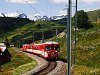 The Matterhorn-Gotthardbahn Deh 4/4<sup>I</sup> 21 seen between Dieni and Rueras