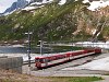 An unidentified Matterhorn-Gotthardbahn Dhe 4/4<sup>I</sup>  seen at Oberalppasshhe-Calmot