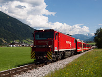 The Zillertalbahn D 14 seen between Fgen-Hart im Zillertal and Gagering