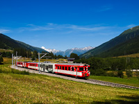 An unidentified Matterhorn-Gotthardbahn Deh 4/4<sup>II</sup>  seen between Biel (Goms) and Blitzingen
