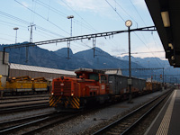 A Rhätische Bahn (RhB) Gm 3/3 233 Landquart állomáson