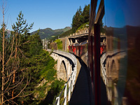 The Sogn-Placi-Viadukt in the Surselva, the valley of the Vorderrhein