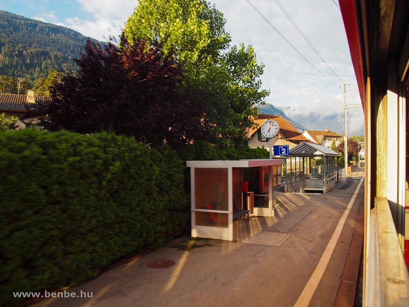 Domat/Ems megll peronja a Reichenau-Tamins fel vezető vgny mellett fot