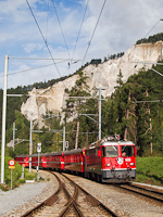 The Ge 4/4<sup>II</sup> 625 is pulling a Disentis to Scuol REX to Versam-Safien