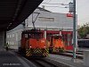 Az RhB Ge 3/3 214-es és a Gm 3/3 233-as tolatómozdonyok az új churi fűtőháznál