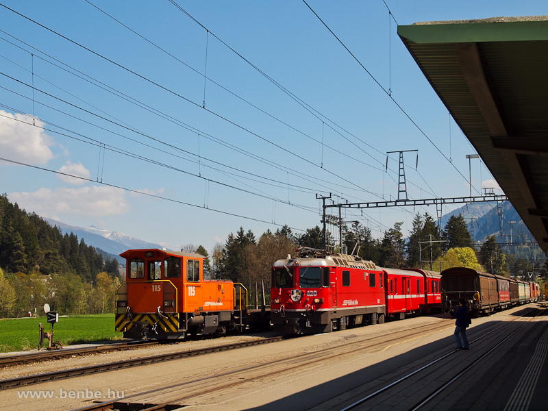 A Tm 2/2 115 és a Ge 4/4 fotó