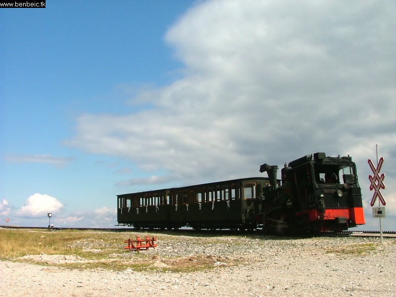 The steamer is kept up the hill during the day photo